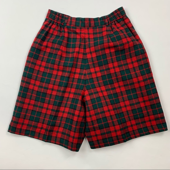 Vintage Norton McNaughton Wool Blend Plaid Shorts Sz 8 - Picture 6 of 12